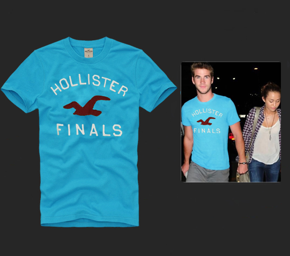 Hollister Hombres De Cuello Redondo Con Gente Fotos Corto Remera HCO4355